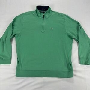 Vineyard Vines Classic Green Quarter-Zip Pullover